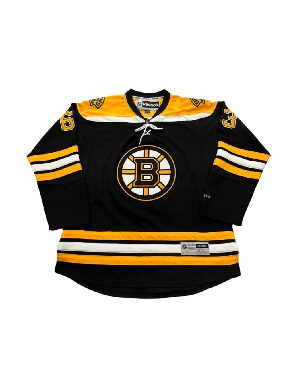 Reebok Boston Bruins Brad Marchand #63 Stitched NHL Hockey Jersey Black Size 2XL - Picture 2 of 9